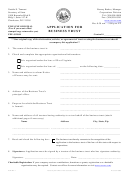 Form Bt-1 - Application For Business Trust - West Virginia Secretary Of State