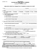 Form Oes-24 - Employer's Report On Termination Of Business In Whole Or In Part