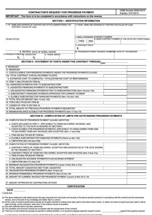 Fillable Form 1443 - Contractor