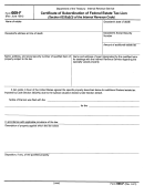 Form 669-f - Certificate Of Subordination Of Federal Estate Tax Lien - Department Of Treasury