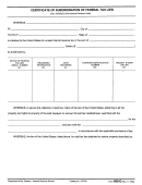 Form 669-e - Certificate Of Subordination Of Federal Tax Lien - Department Of Treasury