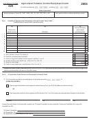 Arizona Form 325 - Agricultural Pollution Control Equipment Credit - 2004 Printable pdf