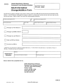 Form 04415 - Adult Information Change/addition Form - Alaska Department Of Revenue