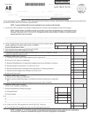 Form 20c - Schedule Ab - Add-back Form - 2006