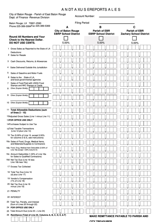 Sales And Use Tax Report Form State Of California printable pdf download