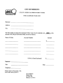 Utility Users Tax Prepayment Form - City Of Mondesto - 2010 Printable pdf