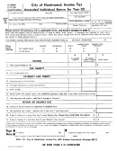 Form H-1040x - Amdended Individual Return - City Of Hamtramck