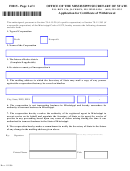 Form F0015 - Application For Certificat Eof Withdrawal - Mississippi Secretary Of State