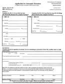 Form Rd-111/112 - Application For Automatic Extension - City Of Kansas City