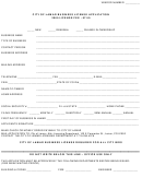 City Of Lamar Business License Application - 2009