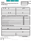 Form 0405-210 - Commercial Passenger Vessel Excise Tax Monthly Return