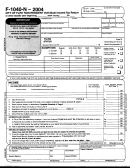 Form F-1040-n - City Of Flint Non-resident Individual Income Tax Return - 2004