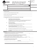Fillable Form Der-1 - Montana Disregarded Entity Information Return - 2004 Printable pdf