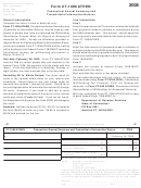 Form Ct-1096 Athen - Connecticut Annual Summary And Transmittal Of Information Returns 2008