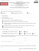 Form X-1 - Application For Reservation Of Name - 2008