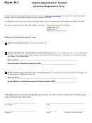 Form R-1 - Business Registration Form - Virginia