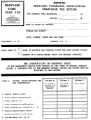 Form Sdat 26x - Amended Financial Institution Franchise Tax Return - Maryland