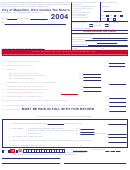Income Tax Return Form - Massillon Tax Department - 2004 Printable pdf