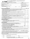 Form L-1120 - City Of Lansing Income Tax Corporation Return
