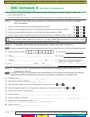 Form Il-1363 - Schedule A - Doctor's Statement - 2003