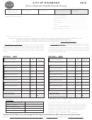 Return Of Business Tangible Personal Property Form - Richmond Division Of Assessments - 2012 Printable pdf