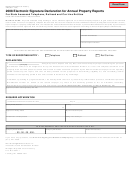 Fillable Form 4435 - Electronic Signature Declaration For Annual Property Reports For State Assessed Telephone, Railroad And Car Line Entities - 2008 Printable pdf