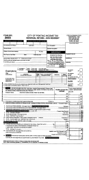 Form P1040 (nr) - Individual Return - Non Resident 2003 - City Of Pontiac Income Tax