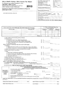 Ohio Income Tax Return Form - City Of North Canton - 2010