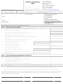 Business Tax Return Form - City Of Monroe - 2010