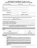 Application For Extension Of Time To File - Maryland Finansial Institution Franchise Tax Return