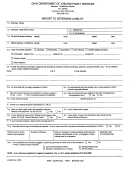 Form Jfs 66300 - Report To Determine Liability - Ohio Department Of Job And Family Services