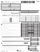 Form 505 - Maryland Nonresident Income Tax Return - 2008