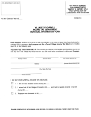 Form R-1 - Individual Information Form - Cillage Of Carrol
