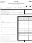 Form 207i - Underpayment Of Estimated Insurance Premiums Tax Or Health Care Center Tax - 2004