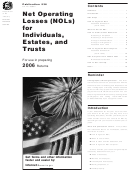 Publication 536 - Net Operating Losses (nols) For Individuals, Estates, And Trusts - Internal Revenue Service - 2006