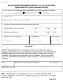 Form Mld-1 - Uniform Notification Form For Multi-level Distribution Companies With A Montana Participant
