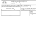 Form C-1 - Return Of Income Tax Withheld - Village Of Covington