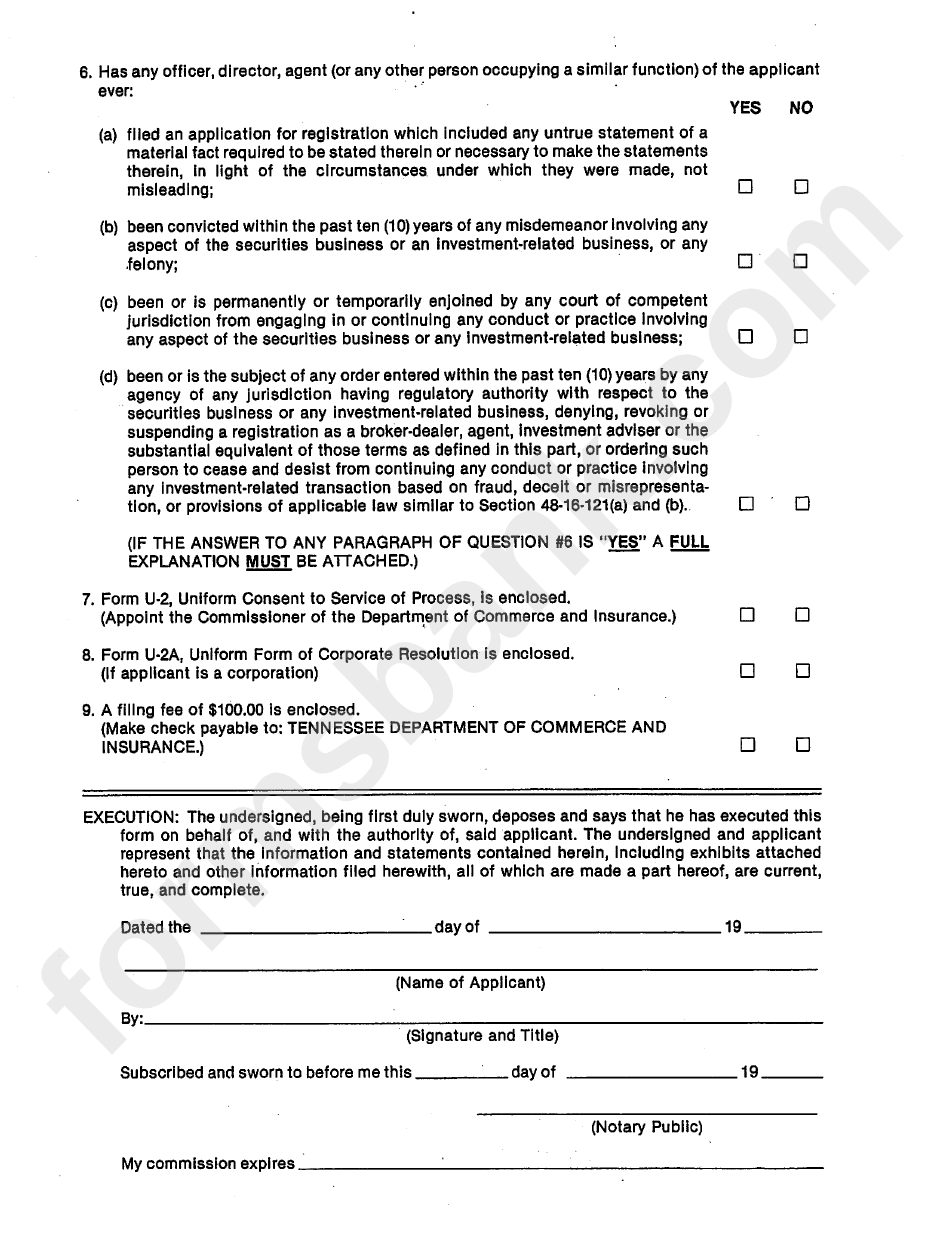 Form In-0911 - Application For Registration As An Oil And Gas Issuer Dealer