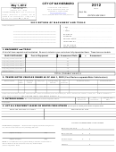 Form Cr-2 - Return Of Machinery And Tools - 2012 Printable pdf