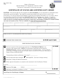 Form Dfi/corpsp-48 - Certificate Of Status And Certified Copy Order - Wisconsin Department Of Financial Institutions