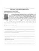 Scientific Method Story Worksheet Printable pdf