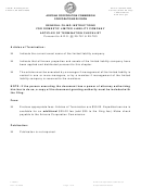 Form Ll:0020 - Articles Of Termination - Arizona Corporation Commission (2009)