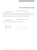 Anti-discrimination Form - State Of New York