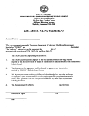 Electronic Filing Agreement Form
