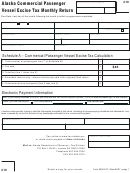 Vessel Excise Tax Monthly Return Form