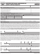 Form 8453-llc - California E-file Return Authorization For Limited Liability Companies - 2010