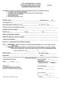 Business Registration Form - City And Borough Of Sitka, Alaska