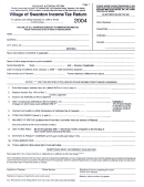 Village Of Swanton Income Tax Return Form 2004