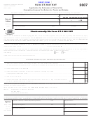 Form Ct-1041 Ext - Application For Extension Of Time To File Connecticut Income Tax Return For Trusts And Estates - 2007