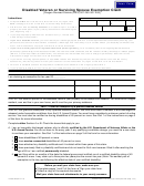 Form 150-303-086 - Disabled Veteran Or Surviving Spouse Exemption Claim - 2012